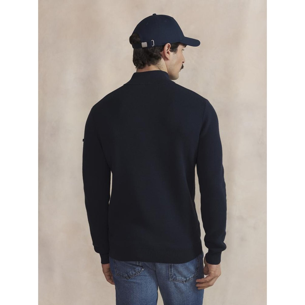 Pull col camionneur NOUVICAM marine, TBS