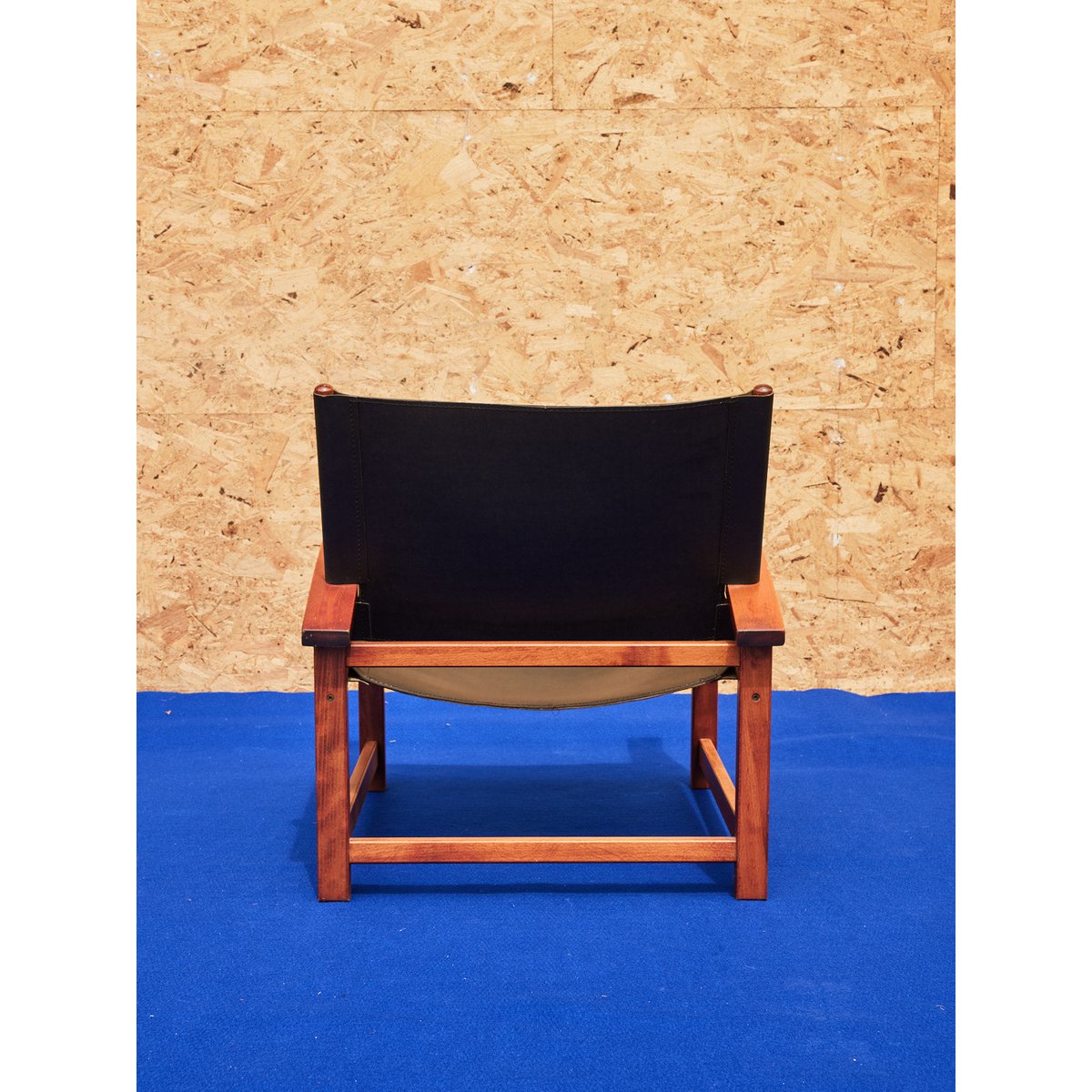 Paire de fauteuils designer en cuir Jakob N°1273 - Bon état bois foncé, DEBONGOUT