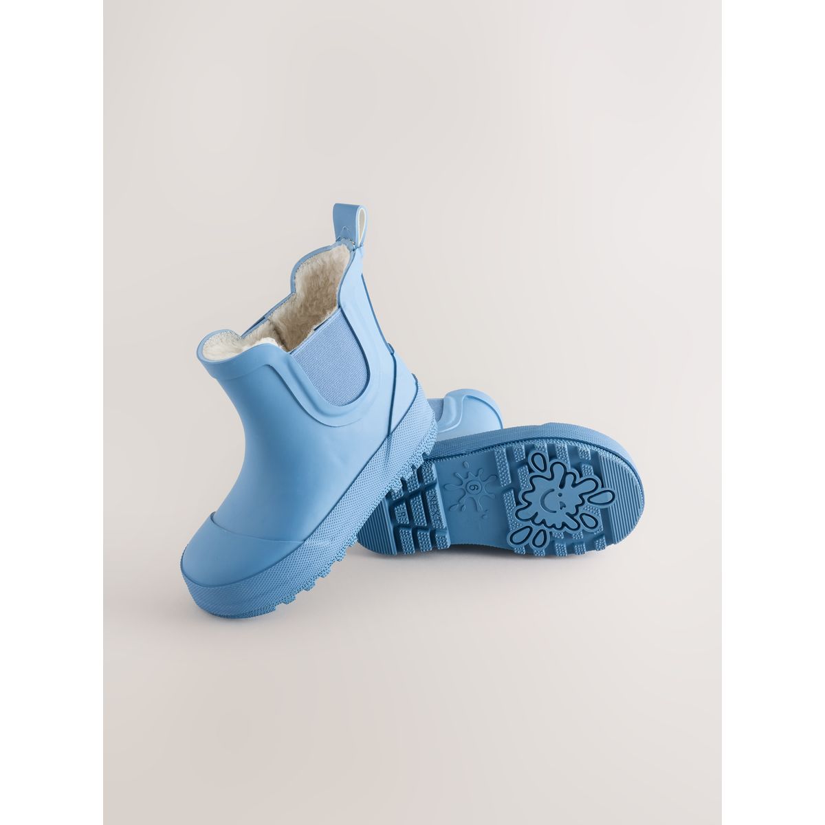 Bottines en caoutchouc avec doublure chaude bleu, NEXT