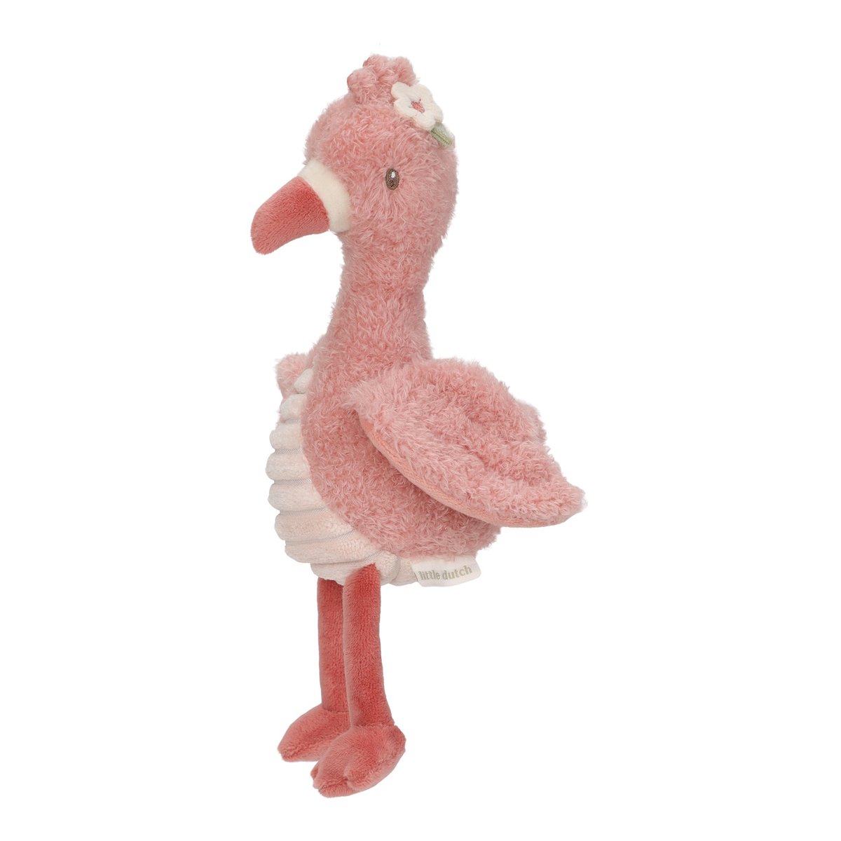 Peluche flamant rose SAFARI FRIENDS rose, LITTLE DUTCH