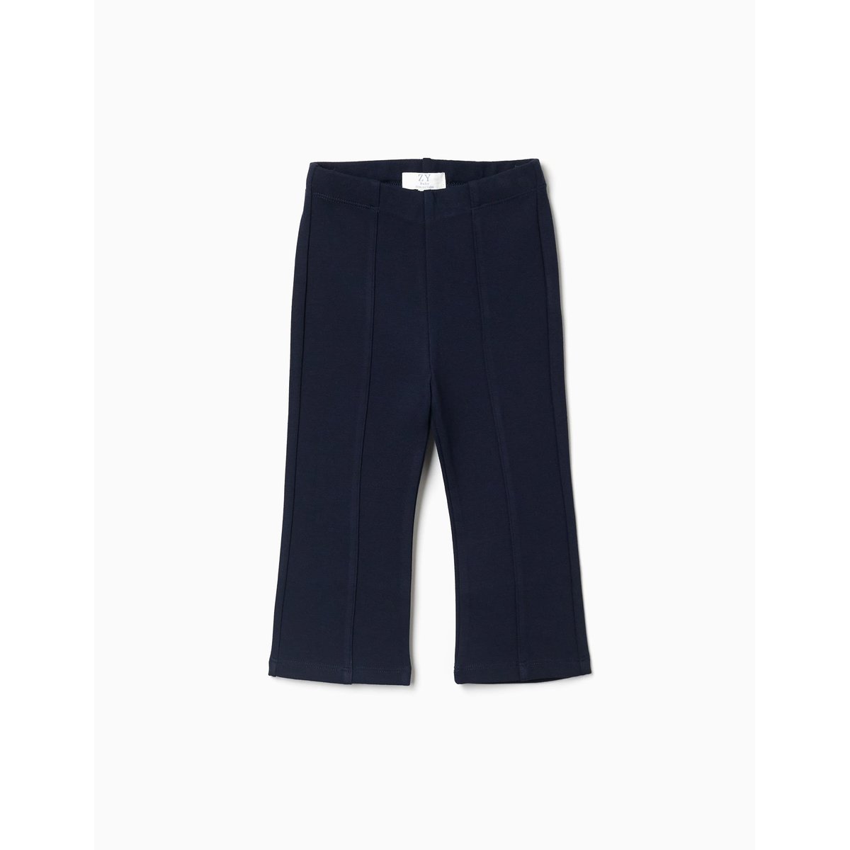 Legging évasé en ponte de Roma bleu foncé, ZIPPY