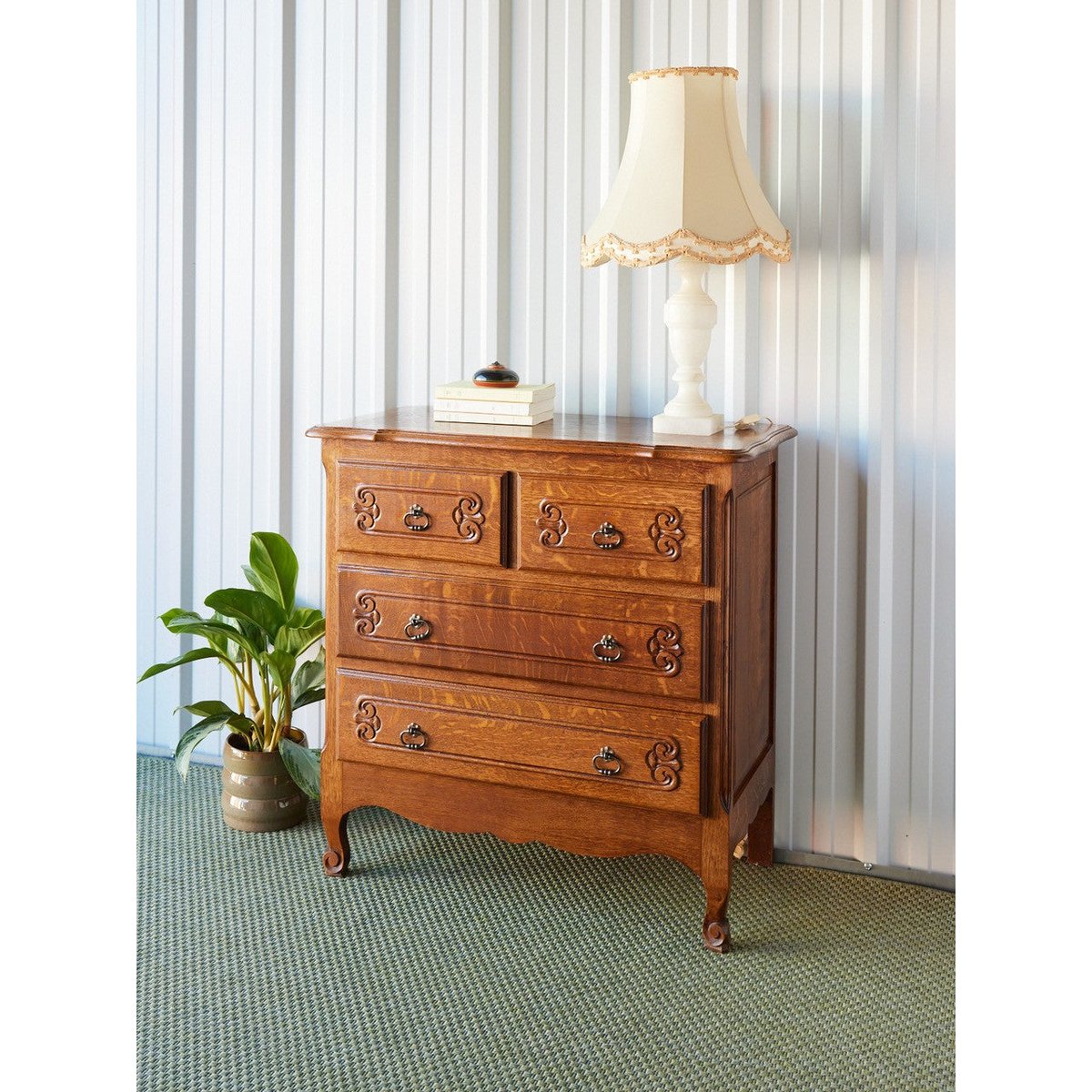 Commode en bois Garance N°582 - Bon état bois clair, DEBONGOUT