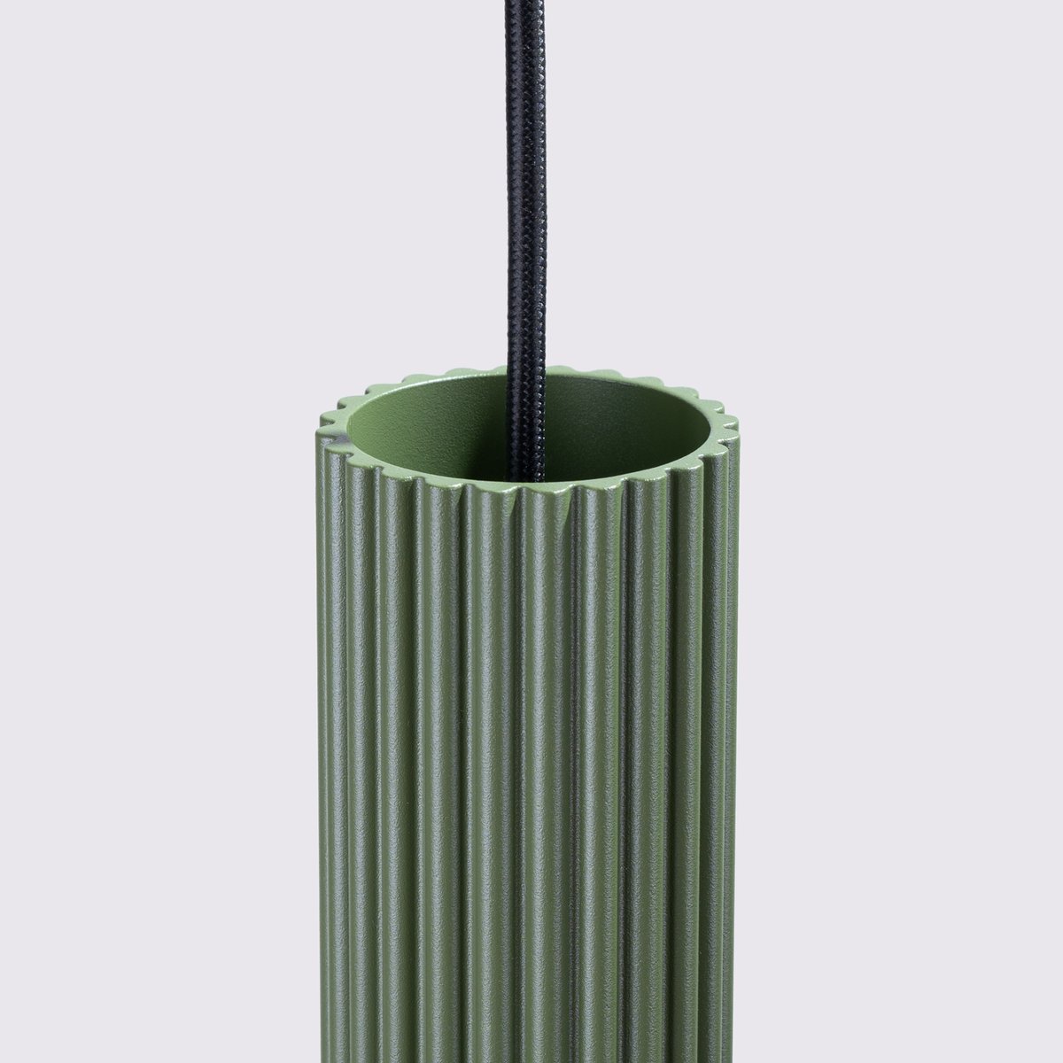 Suspension Aluminium Vert Olive GU10 2 Karbon vert, EDEN