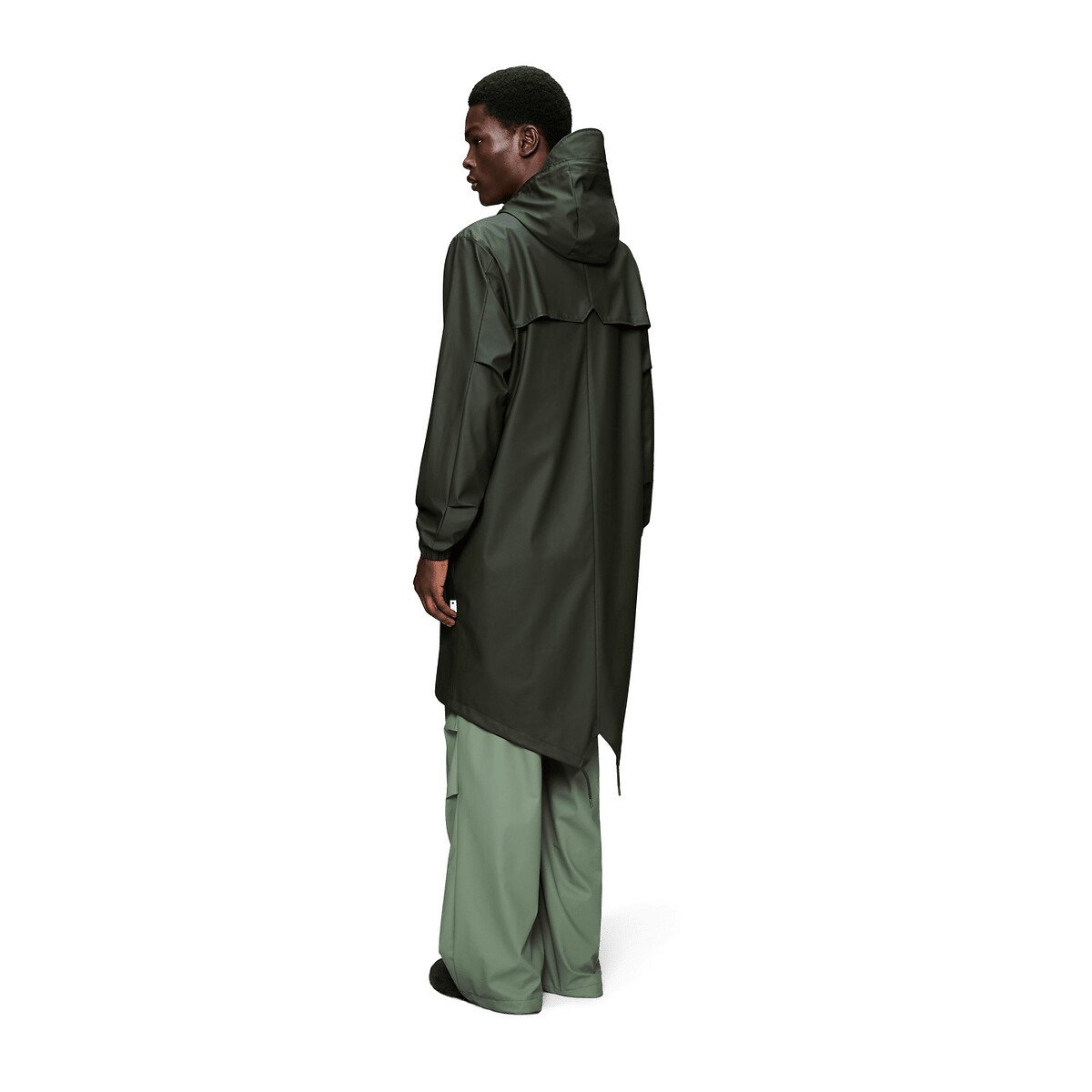 Parka imperméable à capuche unisexe, FISHTAIL kaki, RAINS