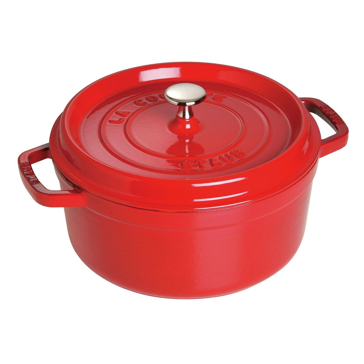 Cocotte ronde 26 cm Cerise cerise, STAUB