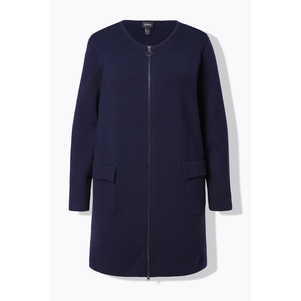 Cardigan mailles fines marine, ULLA POPKEN