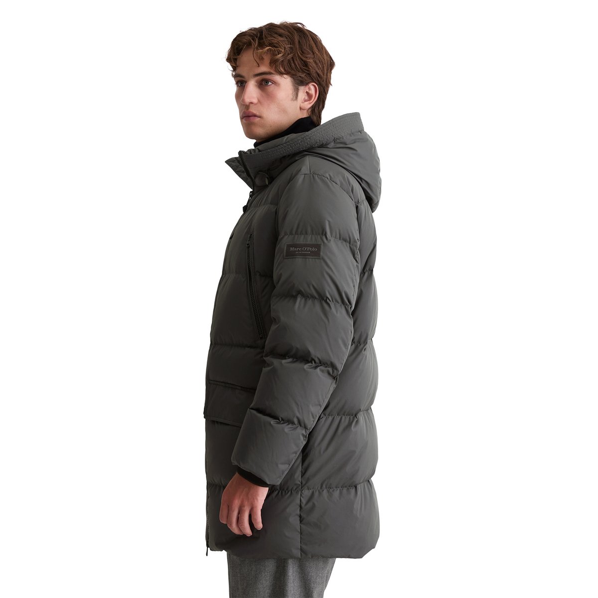Doudoune bouffante regular avec des poches fonctionnelles gris foncé, MARC O'POLO