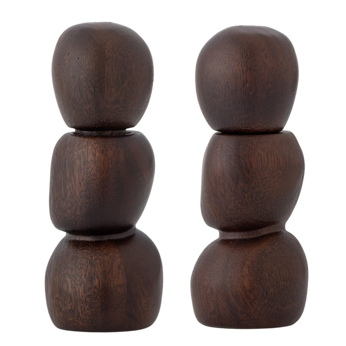 Moulin sel et poivre design bois SALVI set de 2 bois foncé, BLOOMINGVILLE