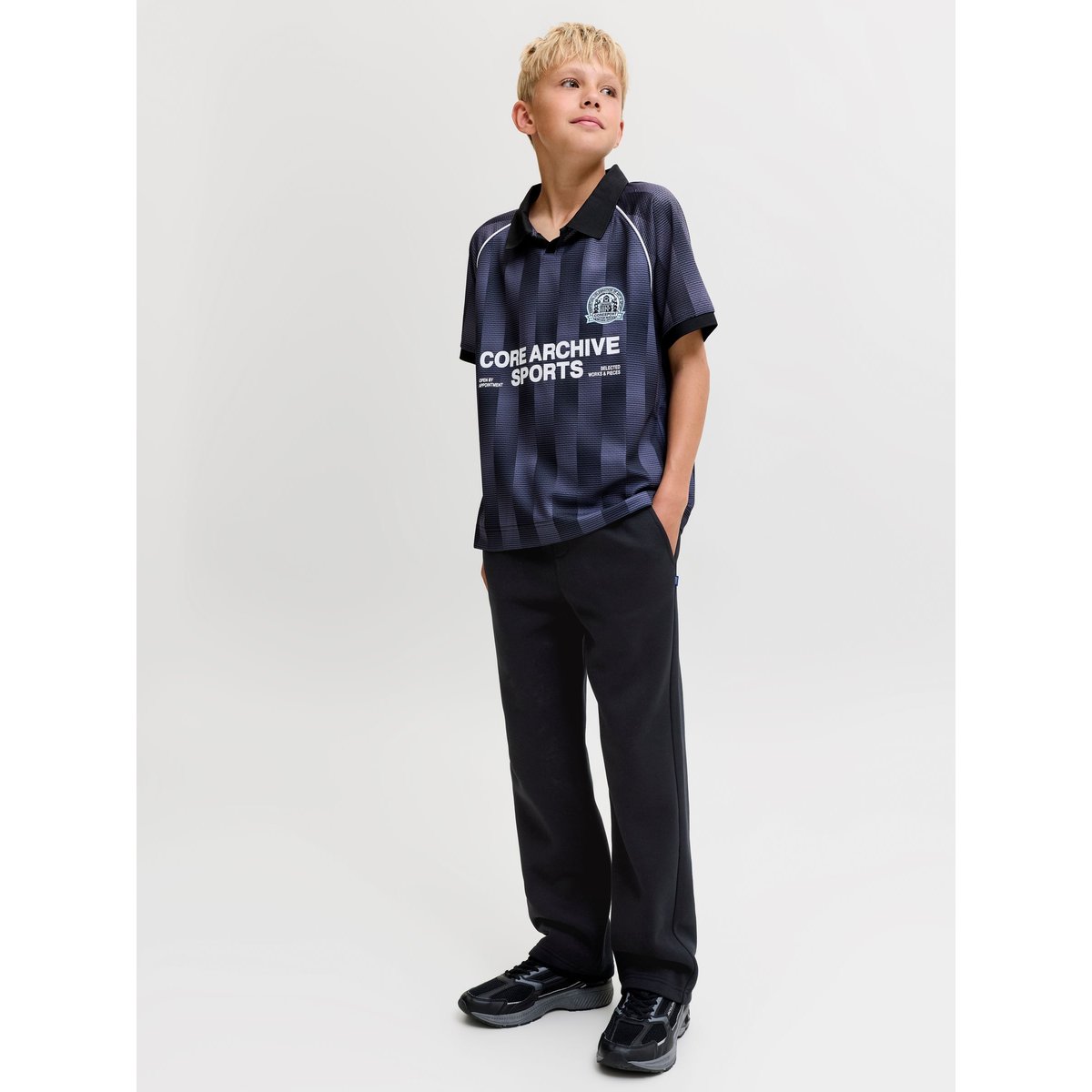 Pantalon Coupe Décontractée black 1, JACK & JONES JUNIOR