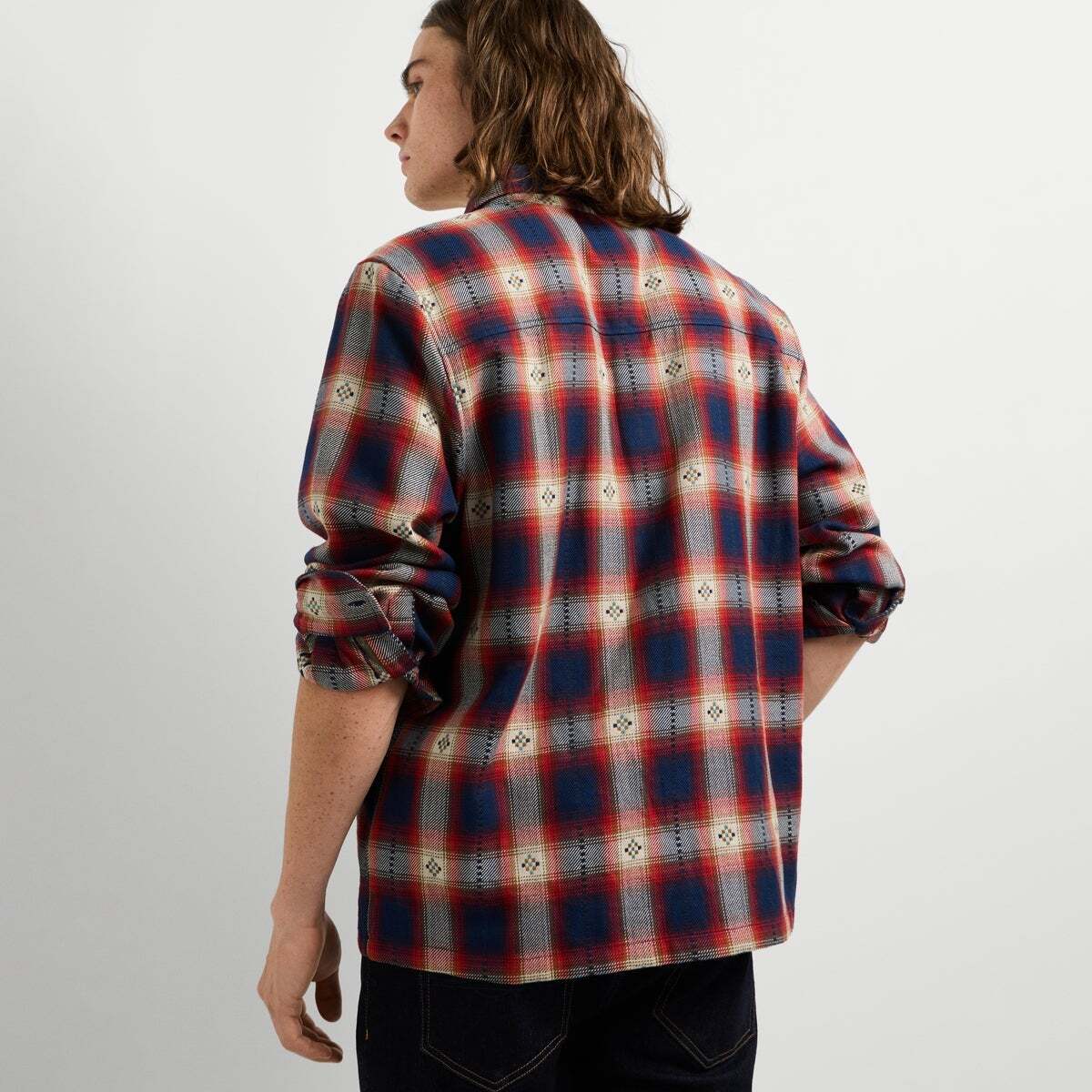 Surchemise À Carreaux Coupe Regular rouge hiver, PEPE JEANS