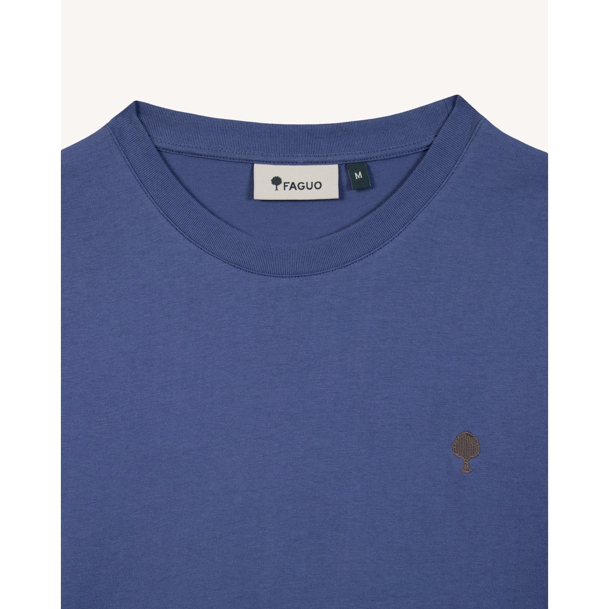 T-shirt en maille bleu, FAGUO
