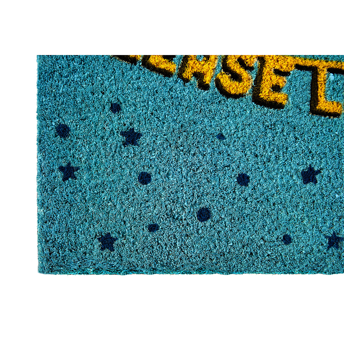 Please Leave By 9PM Coir Doormat blue, SO'HOME