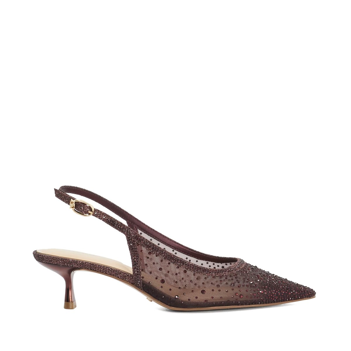 Escarpins ornés à bride arrière - CIRELLE burgundy-synthetic, DUNE LONDON