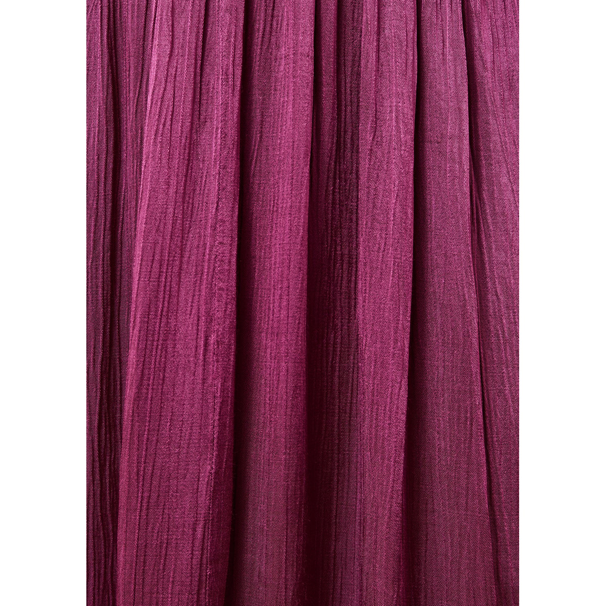 Robe longue manches courtes encolure v purple velvet, LA FEE MARABOUTEE