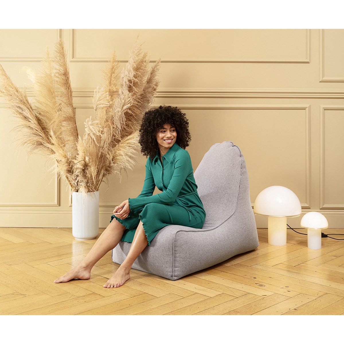Fauteuil d'intérieur BOOGIE FELT gris, SITTING POINT