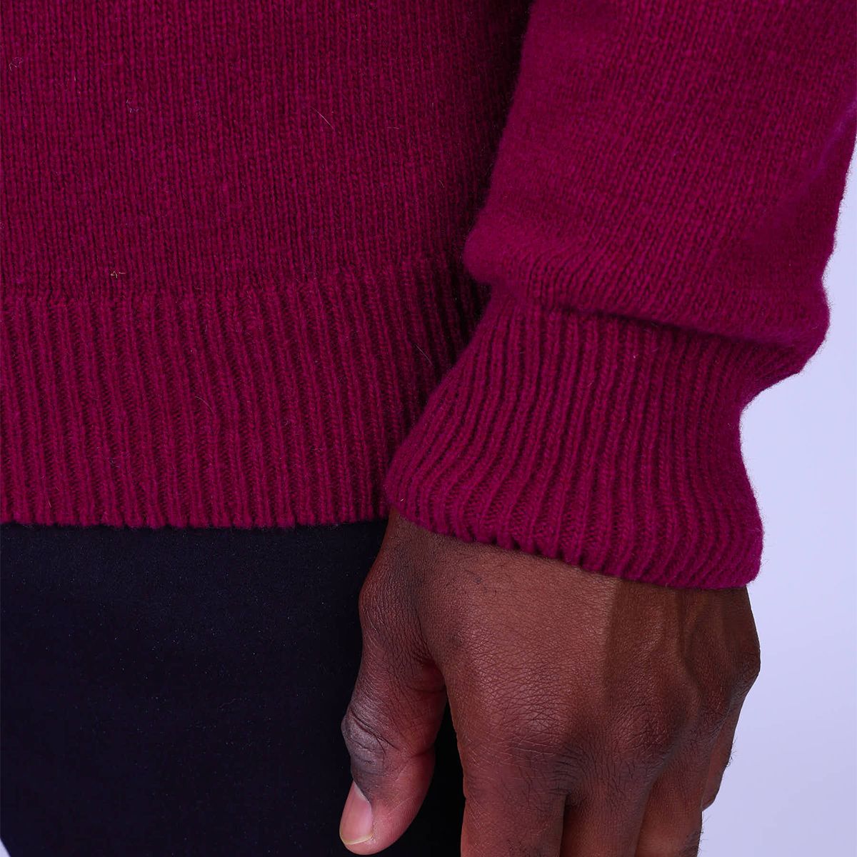 Pull col camionneur Heland bordeaux, MISE AU GREEN