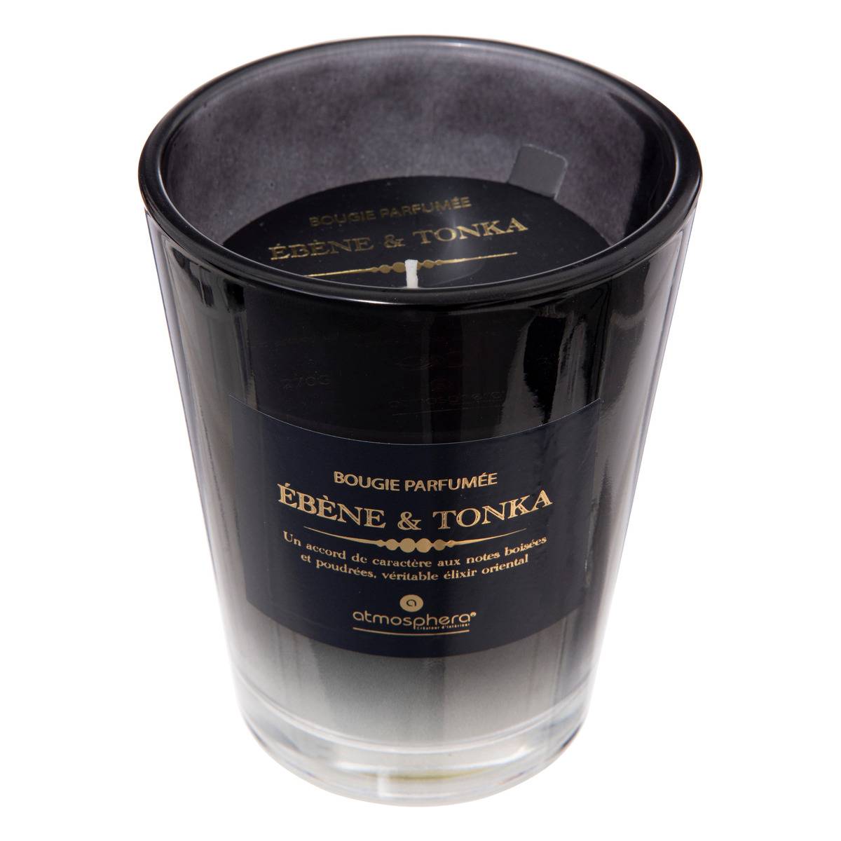 Bougie parfumée ALMA noir, ATMOSPHERA