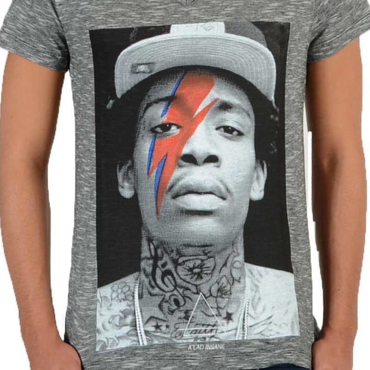 Tee Shirt Wizka SS Wiz Khalifa Mixte gris, LITTLE ELEVENPARIS