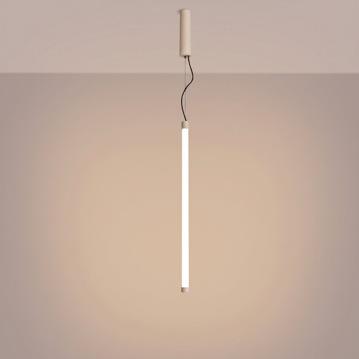 Suspension Acier Beige LED 1 Trang beige, EDEN