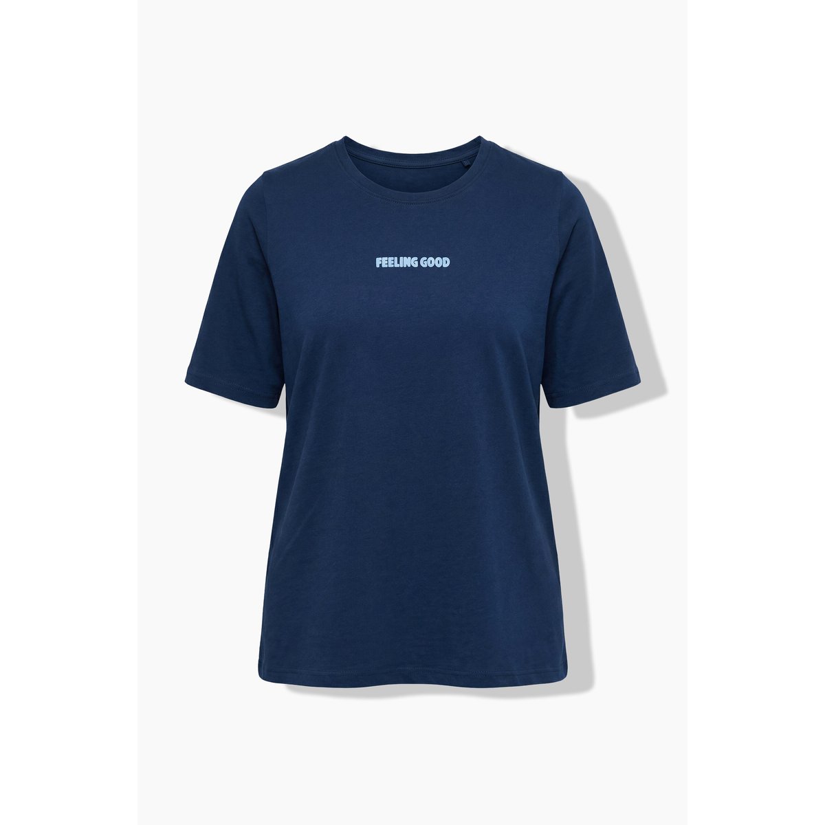 T-shirt motif imprimé Feeling Good bleu encre, ULLA POPKEN