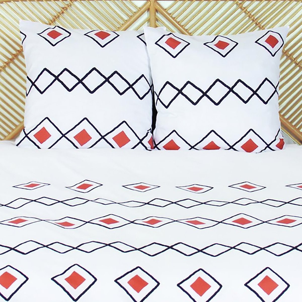 Parure housse de couette polyester, Zest blanc, C DESIGN HOME TEXTILE