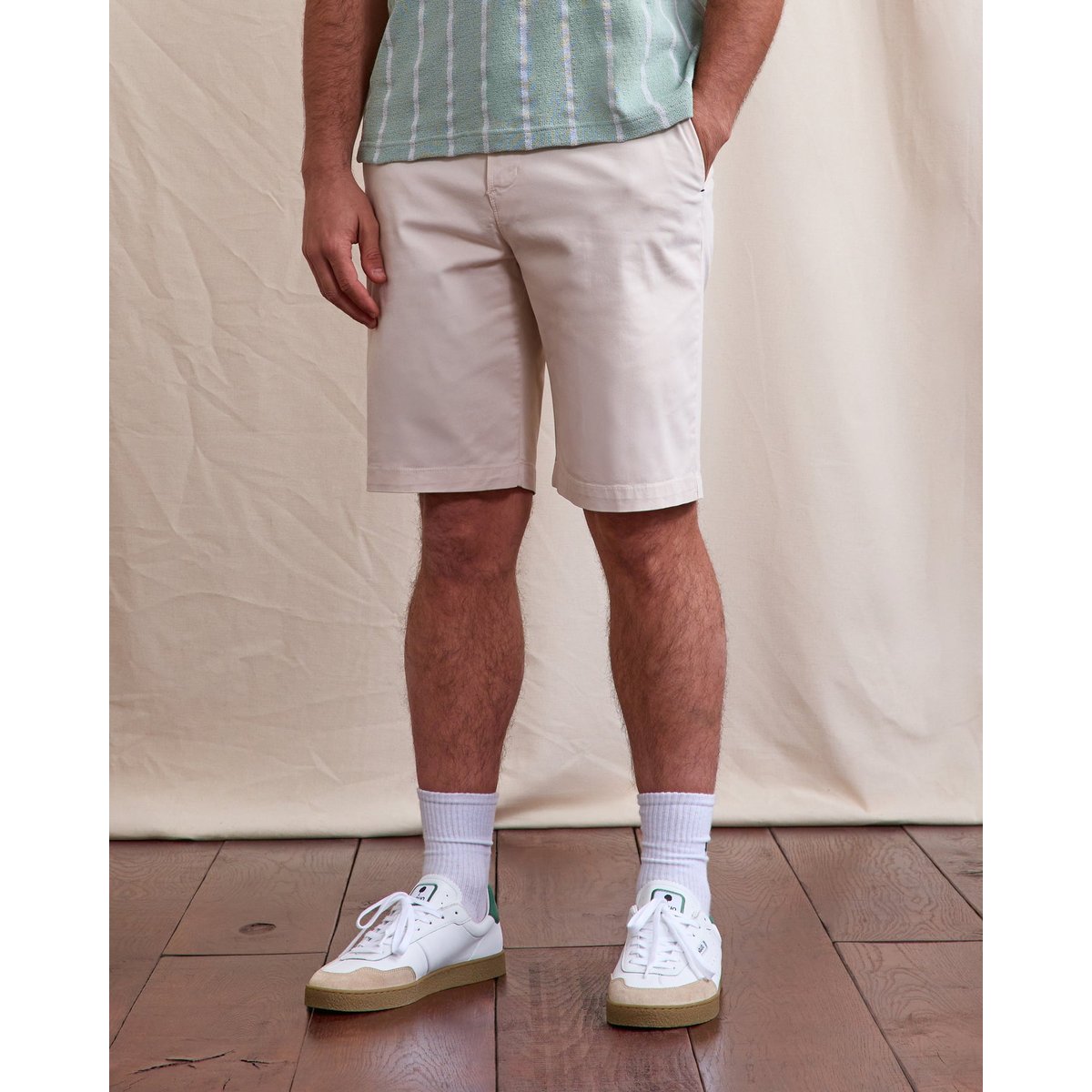 Short chino SAULIEU écru, FAGUO