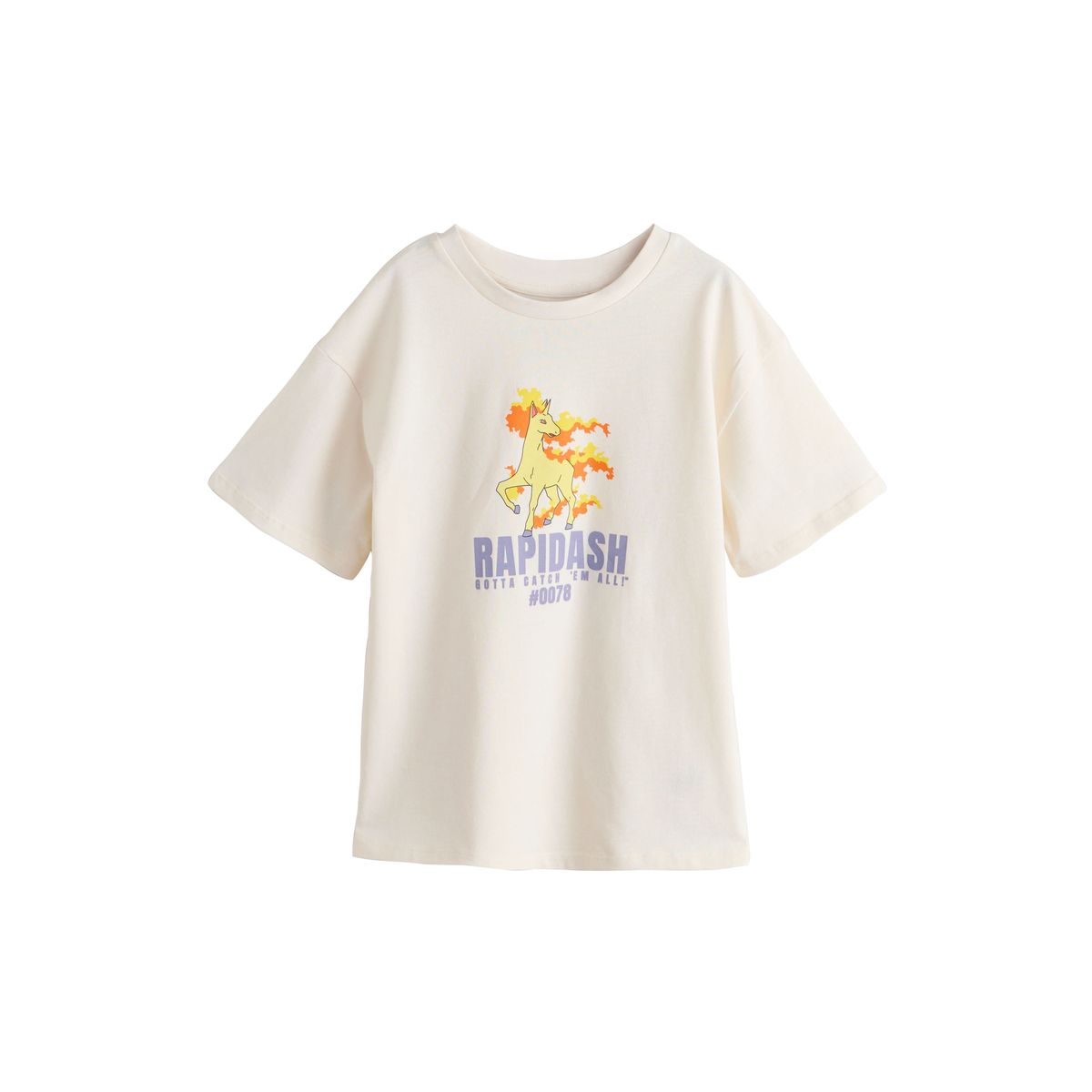 T-shirt oversize pokemon sous licence écru, NEXT
