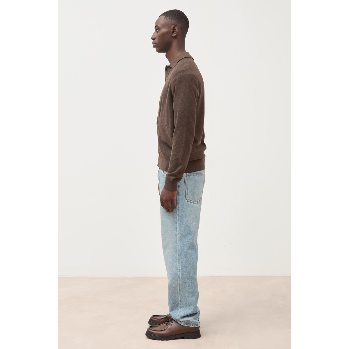 Cardigan manches longues marron, BONOBO