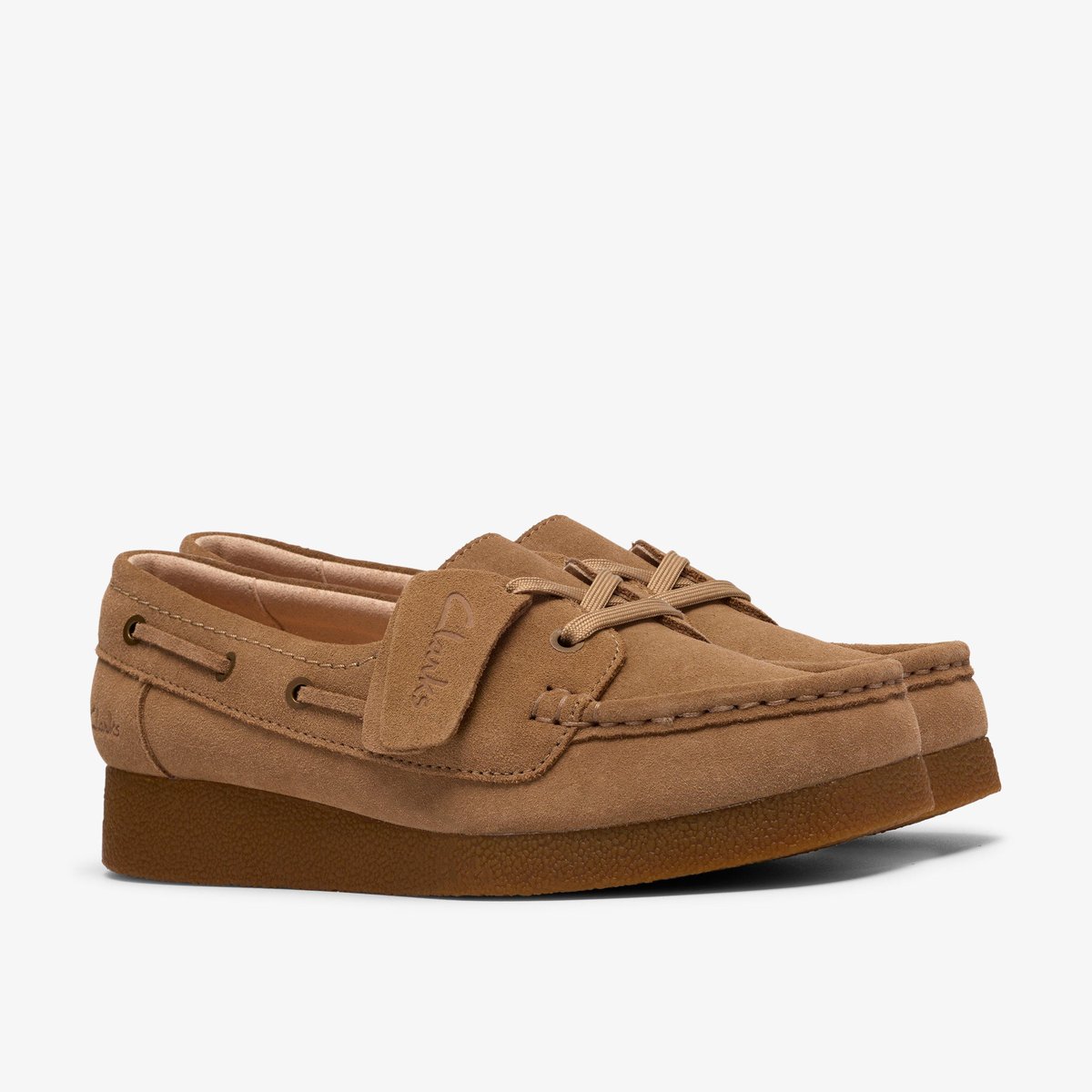 Mocassins Suède WALLABEE EVO beige sable, CLARKS