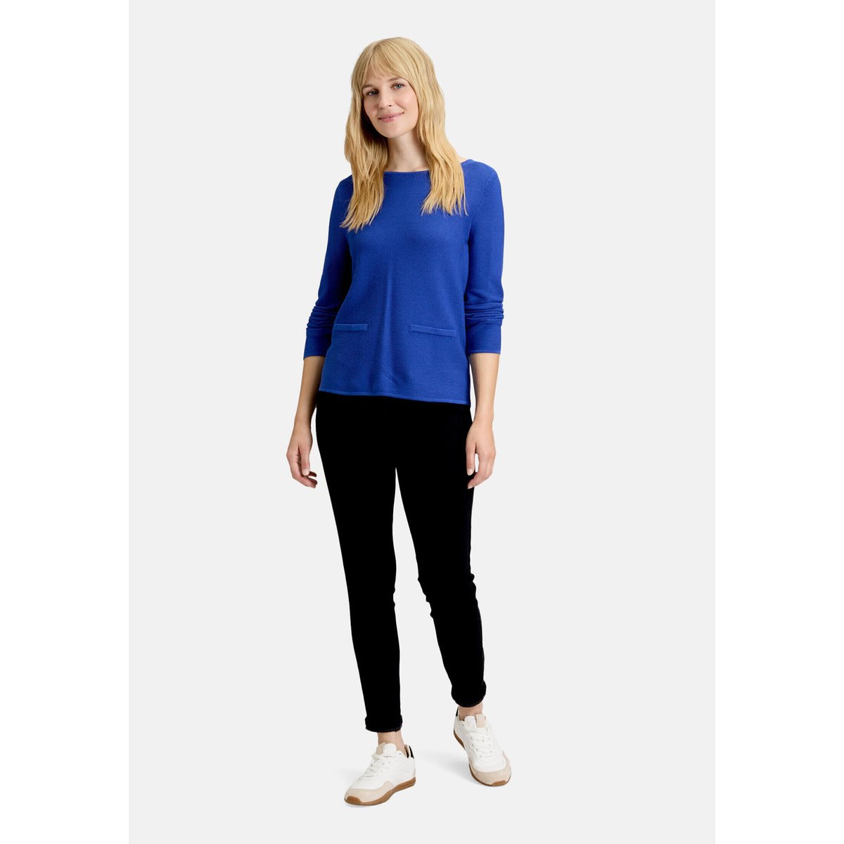 Pull-over en fine maille à poches plaquées adria, BETTY BARCLAY