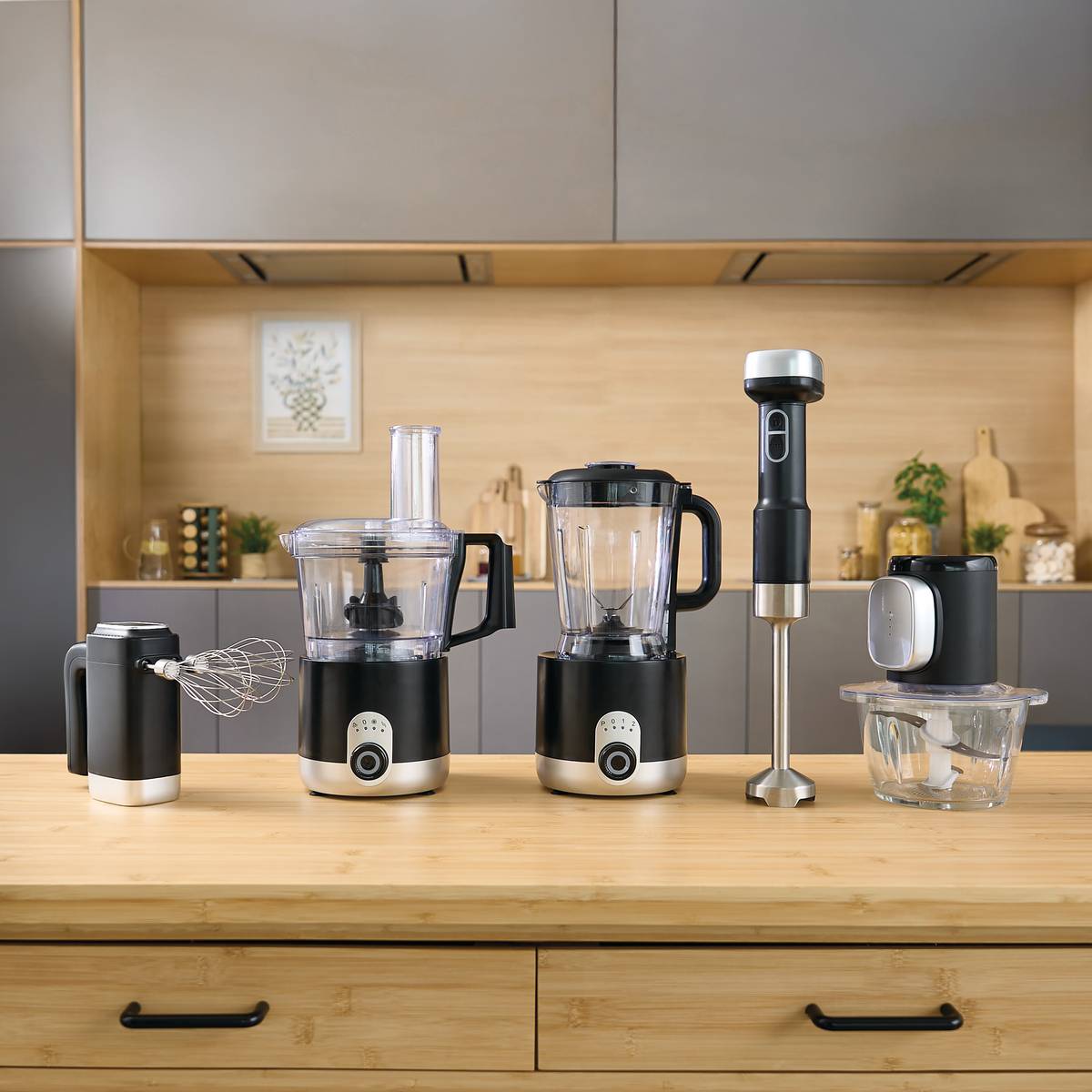 Robot de cuisine 24x17x35,5cm noir, 5FIVE SIMPLY SMART