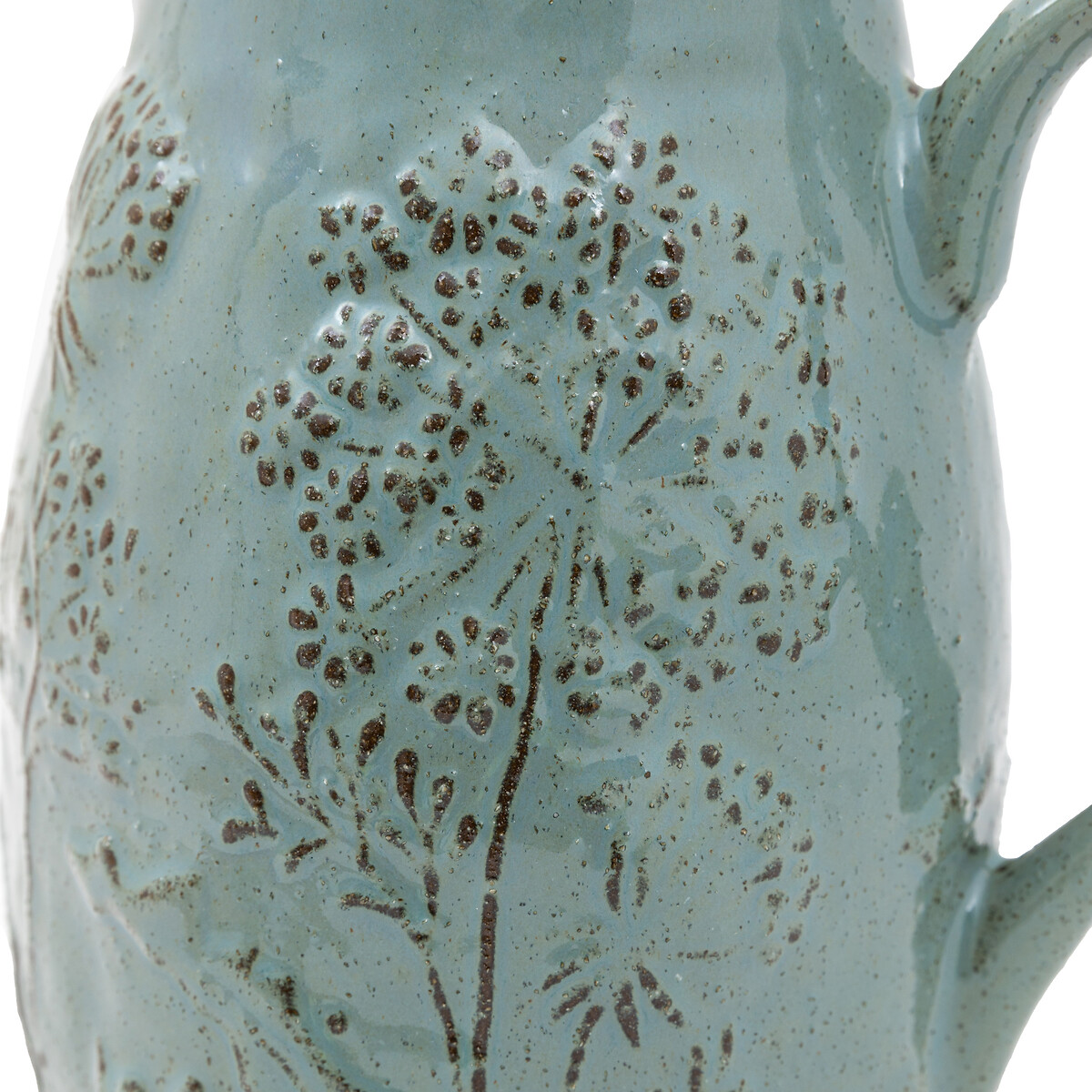 Meadow Embossed Ceramic Jug blue, ÉDITÉ