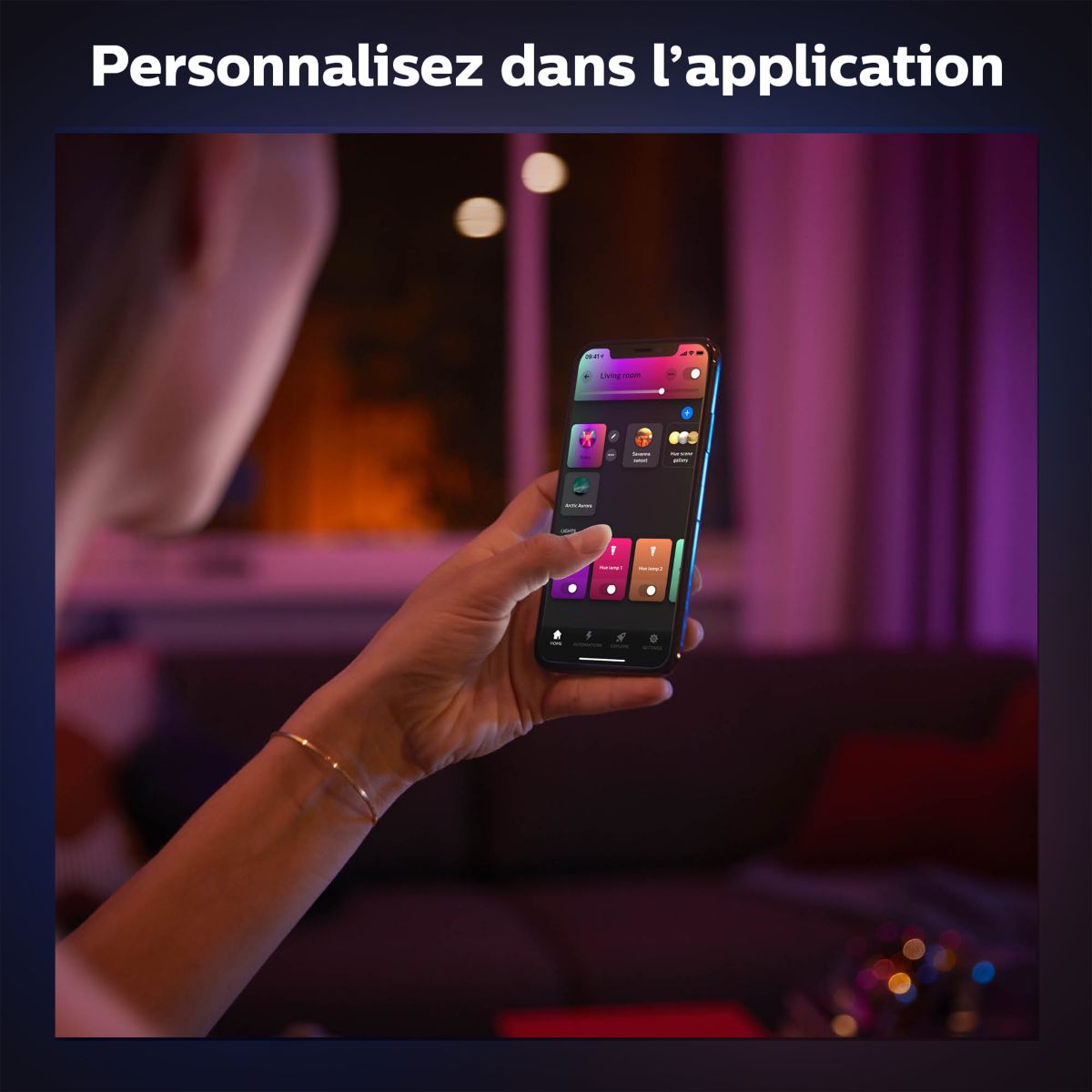 Lampe connectée GO Blanc White&Color Ambiance blanc, PHILIPS HUE
