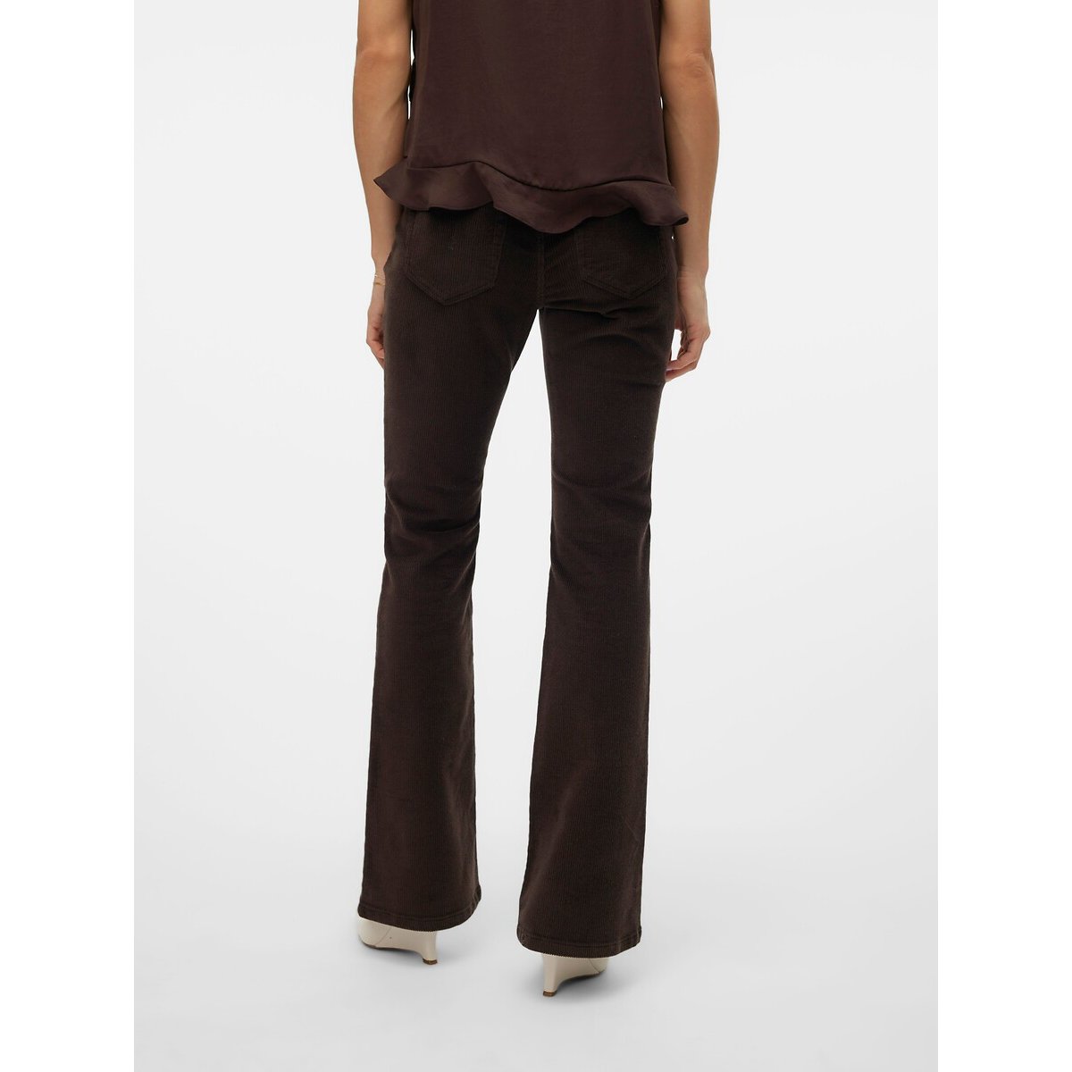 Pantalon large chocolat, VERO MODA