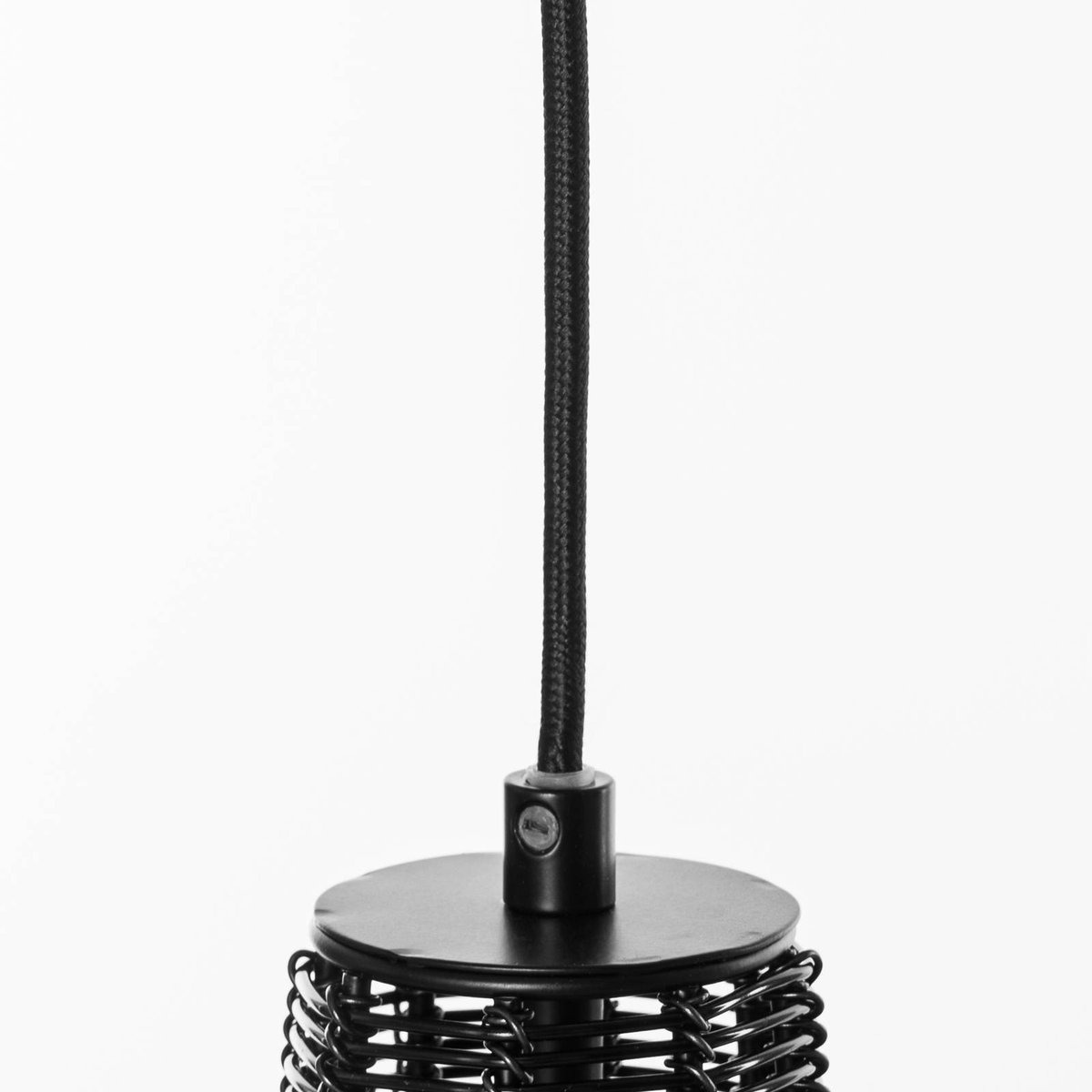 Suspension en aluminium vintage, Tinko noir, LUCANDE