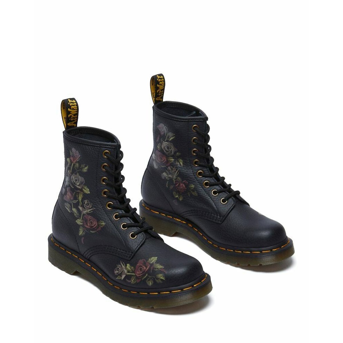 Dr martens black floral boots clearance
