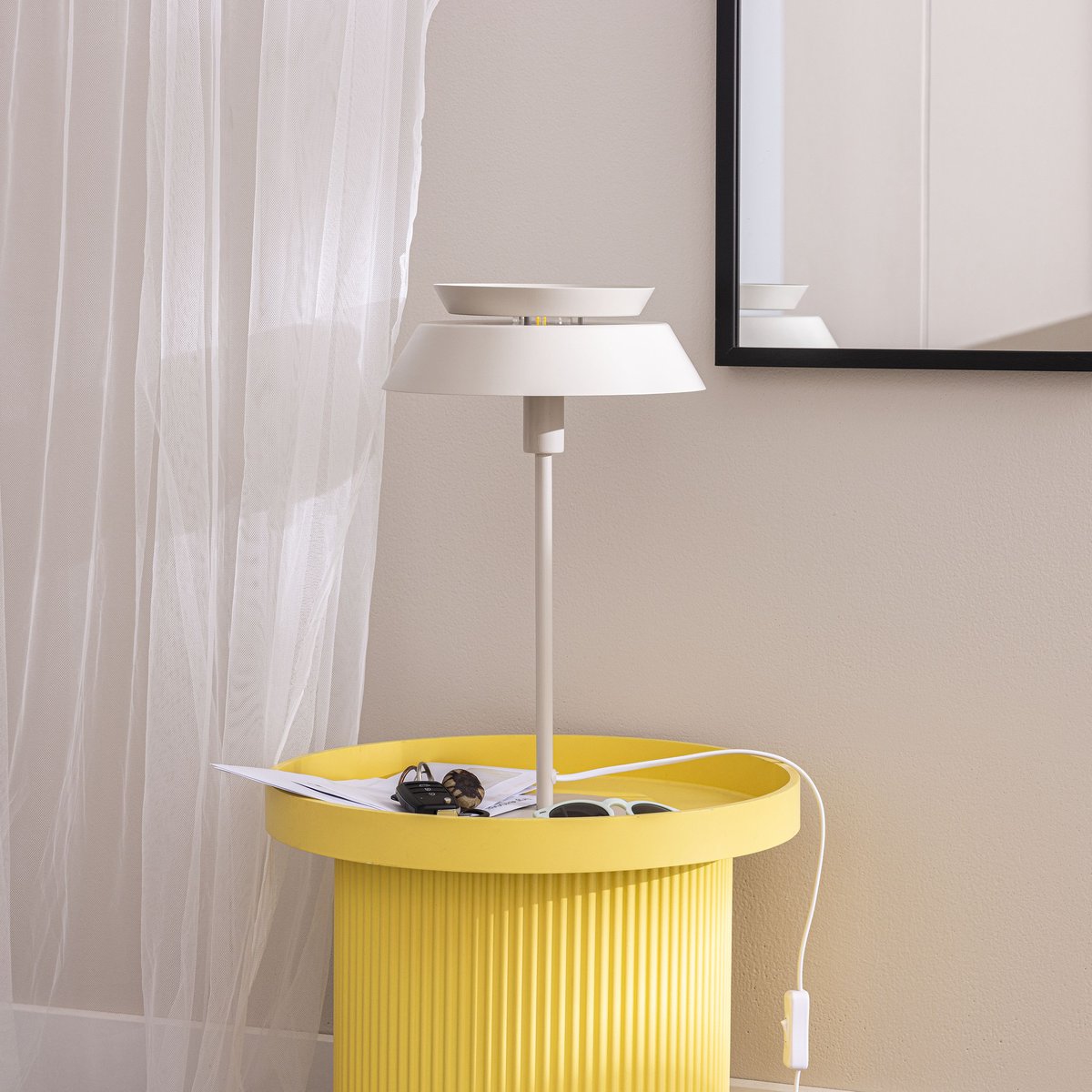 Lampe en fer, DULCIE blanc, INSPIRE