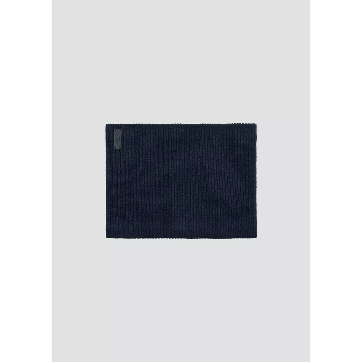 Écharpe en maille côtelée avec logo en relief bleu marine, MANGO KIDS