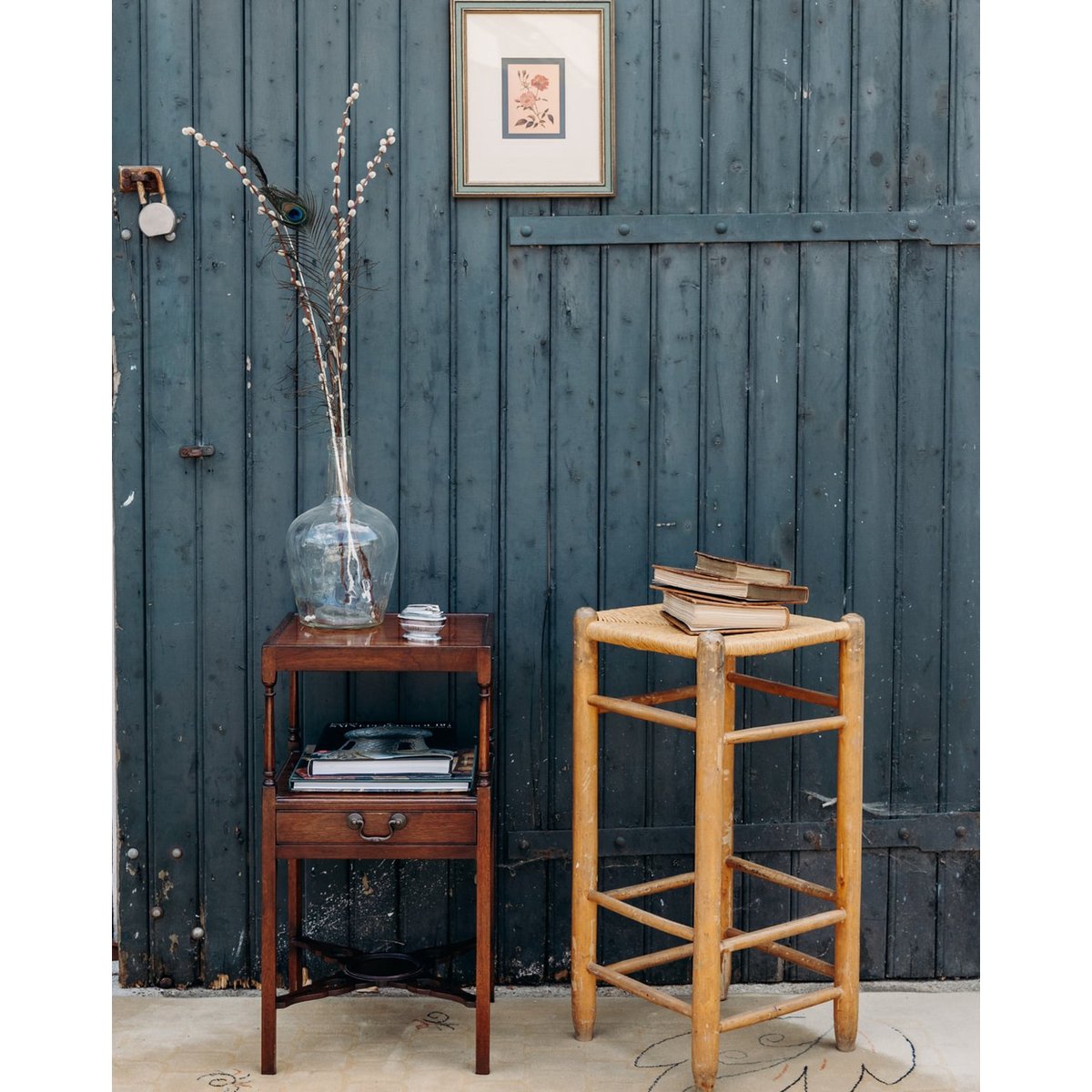 Table d'appoint en bois Francine N°338 - Bon état bois, DEBONGOUT