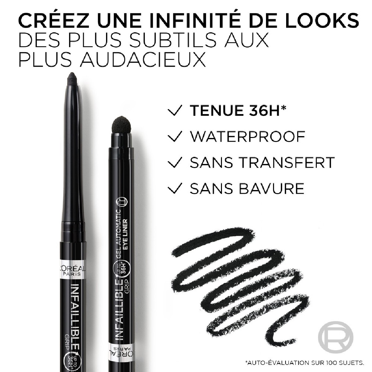 Liner Gel Intense Infaillible Grip intense black, L'OREAL PARIS