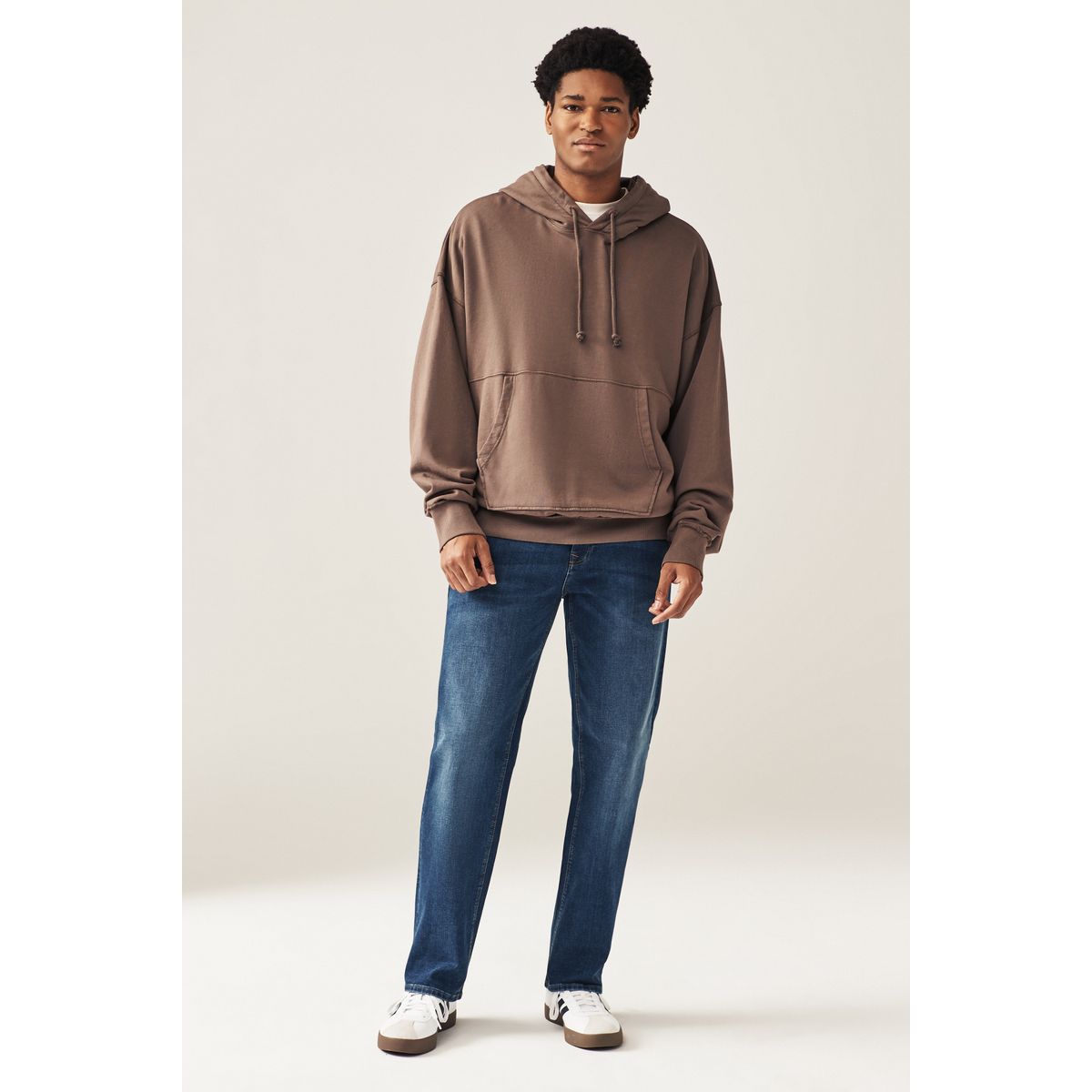 Jean décontracté stretch essentiel bleu moyen, NEXT