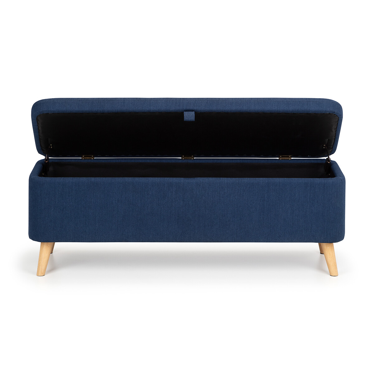 Lars Scandi Linen Storage Bench blue, SO'HOME