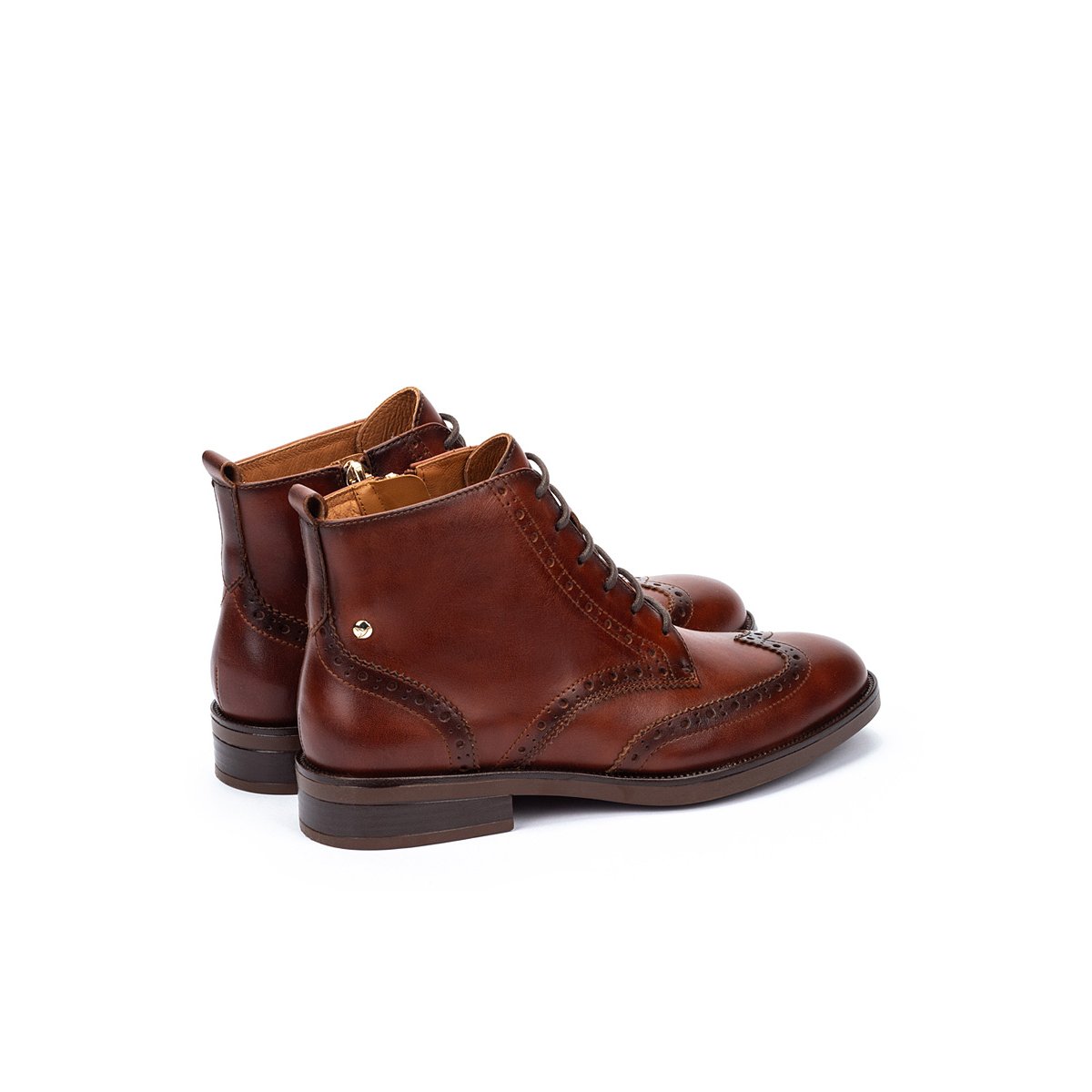 Bottines plates cuir Puertollano cognac, PIKOLINOS