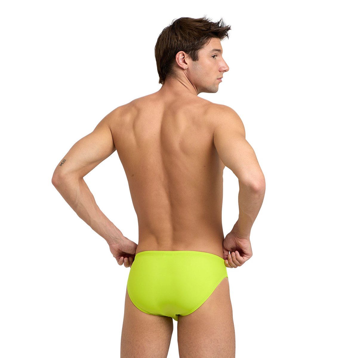 Slip de bain Santamarias soft green-neon blue, ARENA