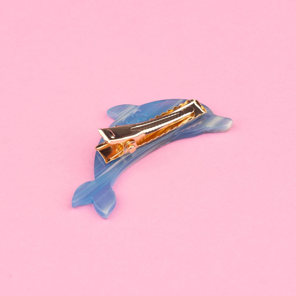 Barrette DAUPHIN bleu clair, COUCOU SUZETTE