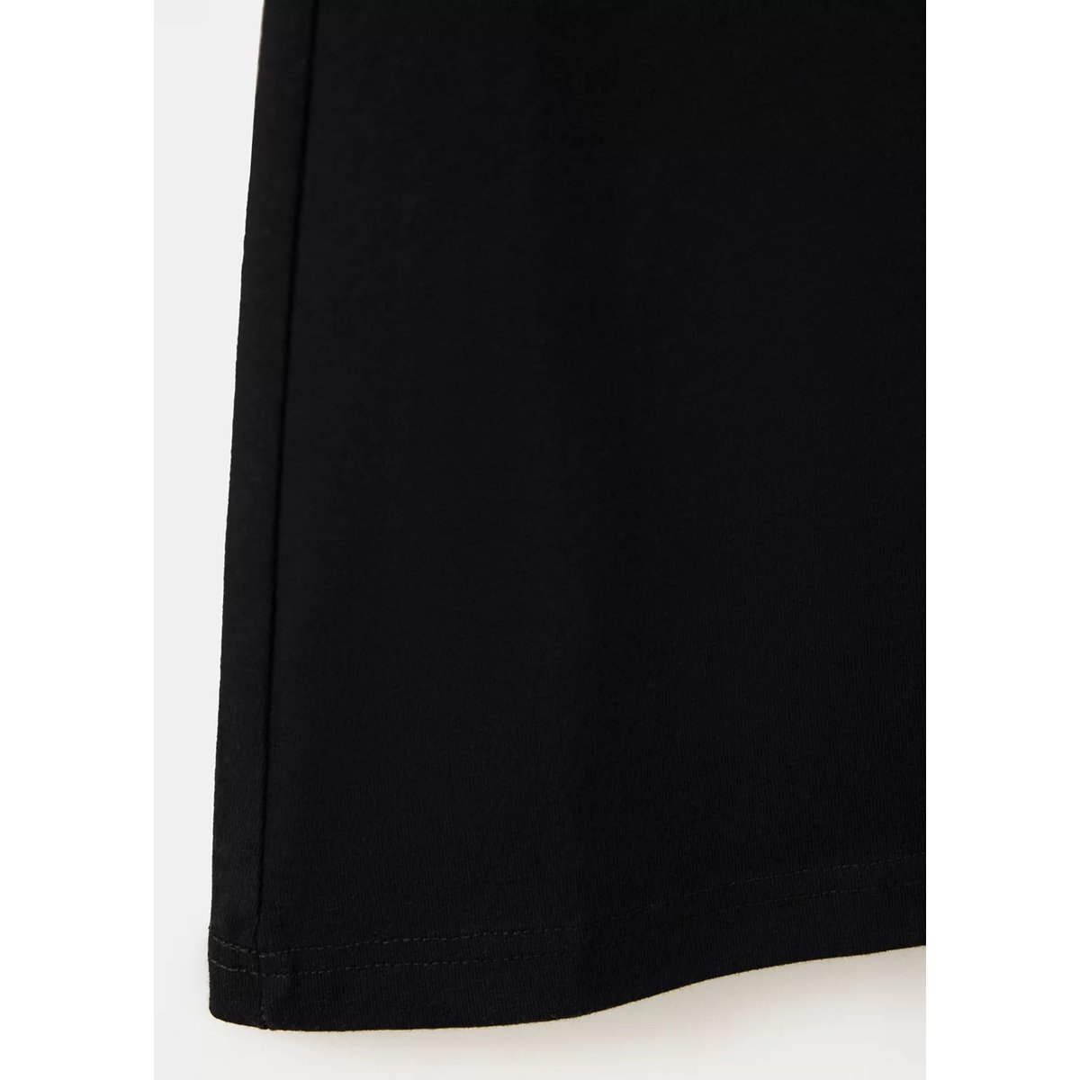 Leggings taille retournée noir, MANGO TEEN