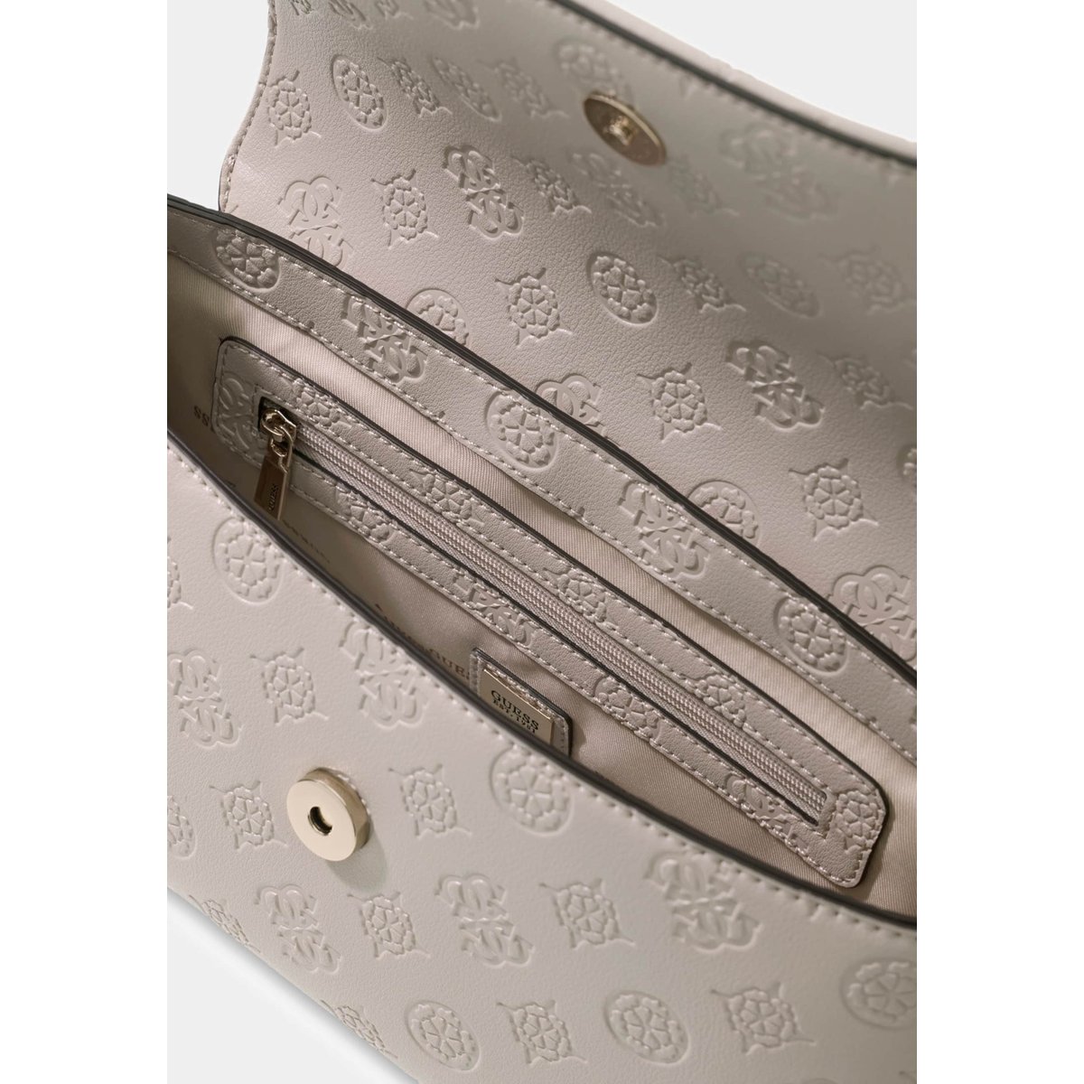 Logo Carmella Crossbody rouge foncé, GUESS