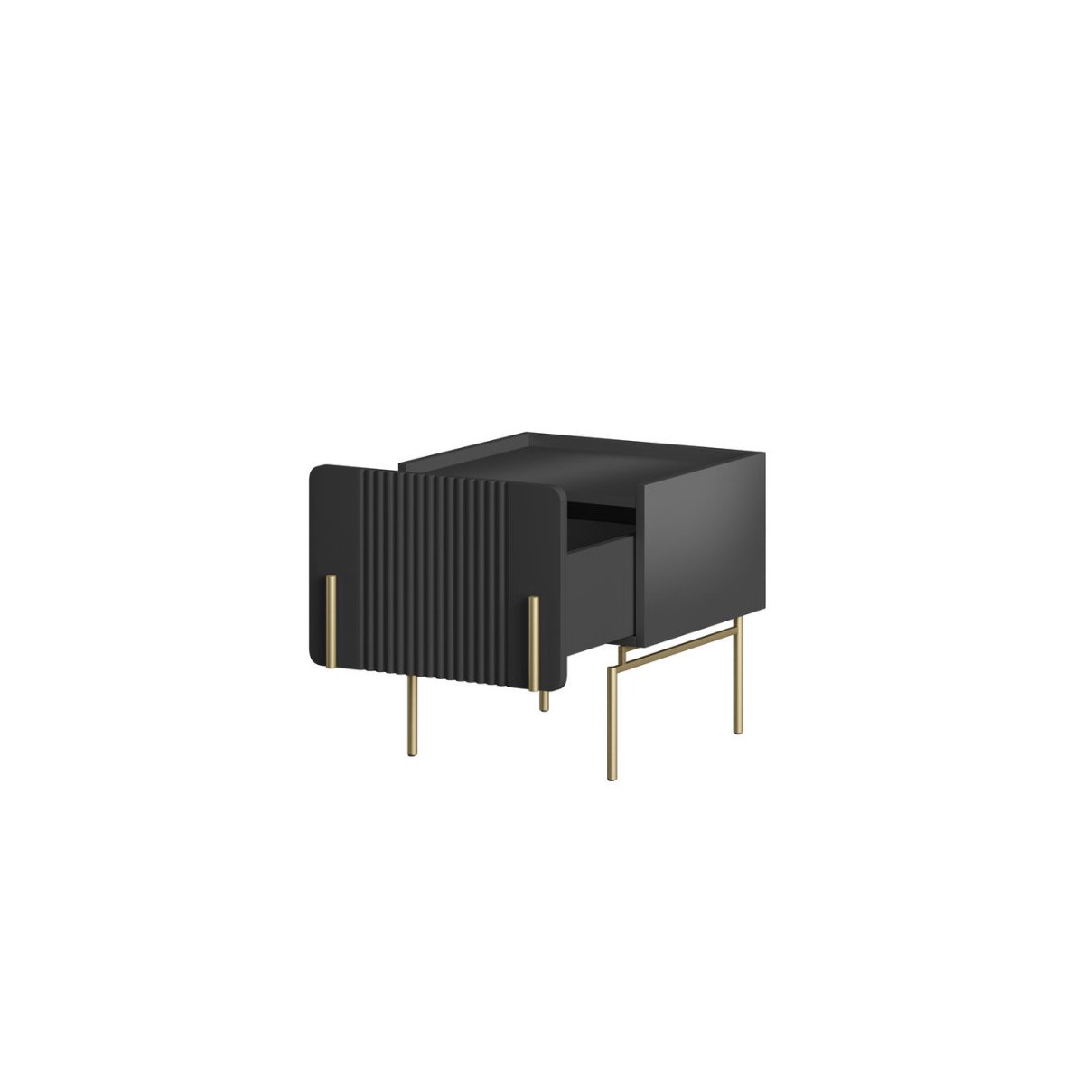 Table de chevet , MATHILDE noir, BOBOCHIC