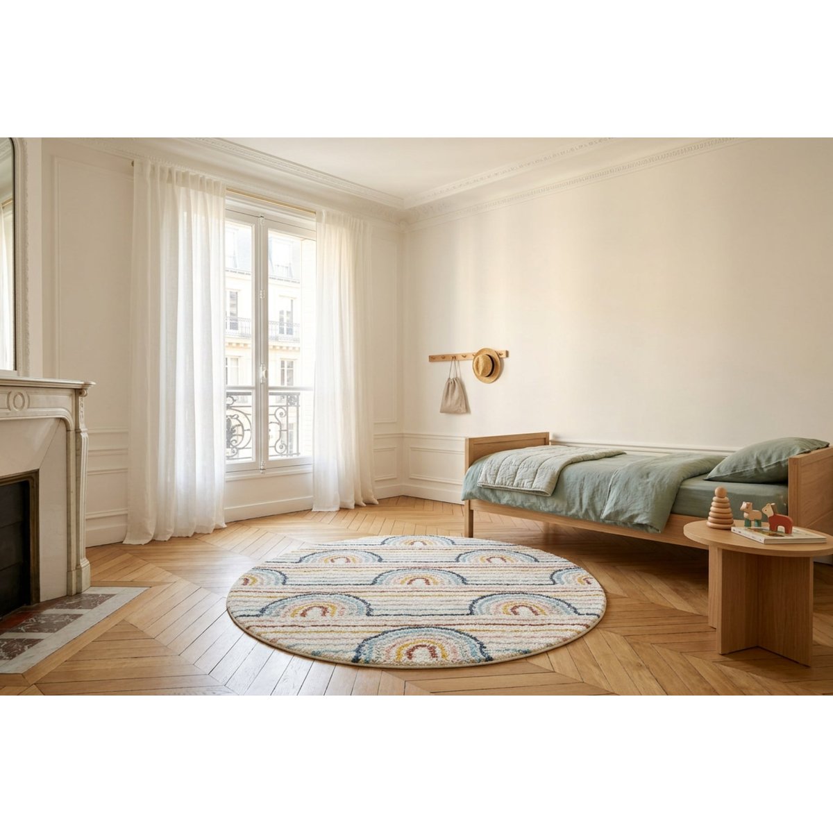 Tapis enfant épais et confortable SUNNY palette colorée, AFK LIVING