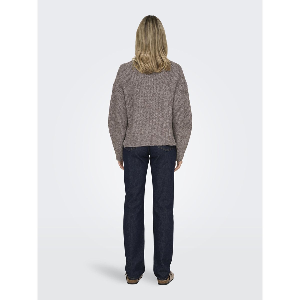 Pull En Maille chocolate brown, ONLY